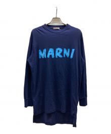 MARNI（マルニ）の古着「ロゴプリント ロングスリーブTシャツ/THJE0129PN USUC11」｜ブルー