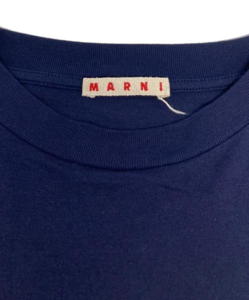 MARNI（マルニ）MARNI (マルニ) ロゴプリント ロングスリーブTシャツ/THJE0129PN USUC11 ブルー サイズ:36の古着・服飾アイテム