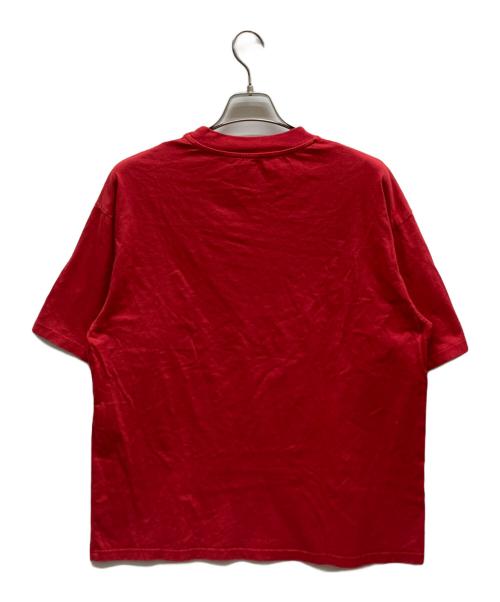 BALENCIAGA（バレンシアガ）BALENCIAGA (バレンシアガ) ロゴ刺繍Tシャツ レッド サイズ:Sの古着・服飾アイテム