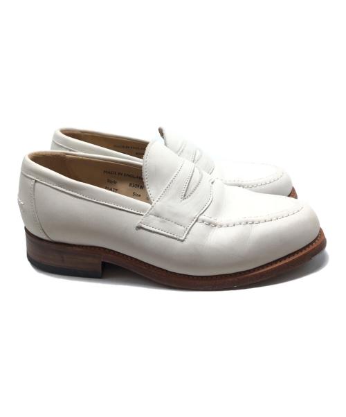 SANDERS（サンダース）SANDERS (サンダース) コインローファー/8309W ホワイト サイズ:6 1/2の古着・服飾アイテム