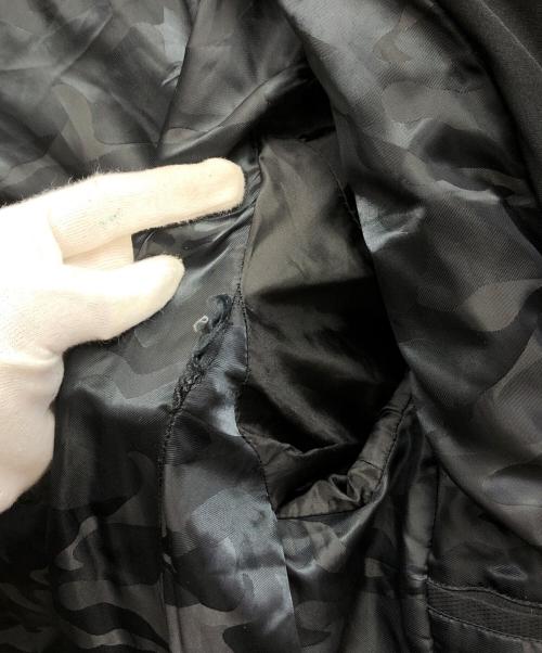 AKM（エーケーエム）AKM (エーケーエム) スタンドネックレイヤードダウンジャケット/ASO-829 ブラック サイズ:Mの古着・服飾アイテム