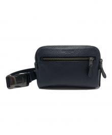 COACH（コーチ）の古着「レザーショルダーバッグ」｜ネイビー