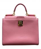 DOLCE & GABBANAドルチェ＆ガッバーナ）の古着「ハンドバッグ」｜ピンク