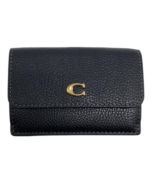 COACH（コーチ）COACH (コーチ) ミニトライフォールド/三つ折り財布 ブラック サイズ:₋の古着・服飾アイテム