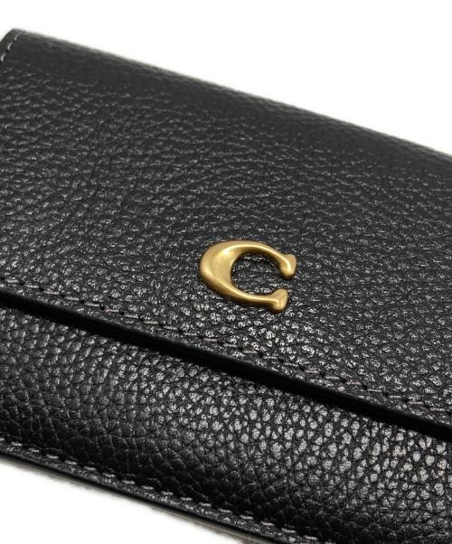 COACH（コーチ）COACH (コーチ) ミニトライフォールド/三つ折り財布 ブラック サイズ:₋の古着・服飾アイテム