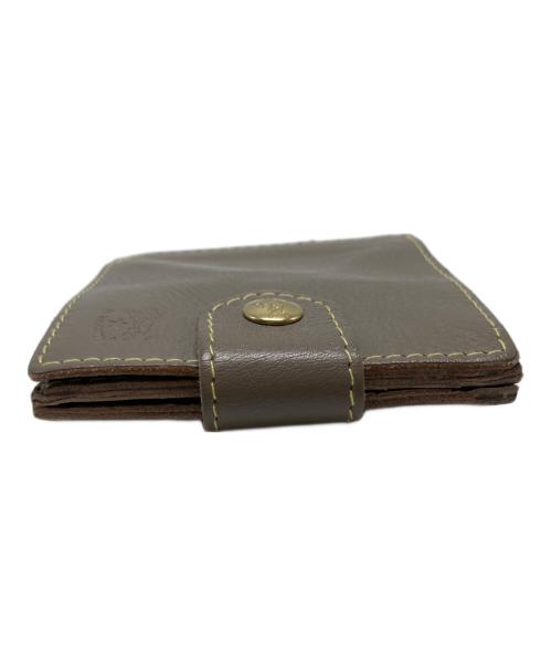 IL BISONTE（イル ビゾンテ）IL BISONTE (イル ビゾンテ) 2つ折りレザー財布/54262 ベージュ サイズ:₋の古着・服飾アイテム