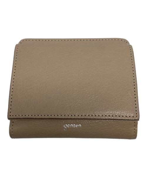 genten（ゲンテン）genten (ゲンテン) 2つ折り財布/フレスコ/44311-40 ベージュ サイズ:₋の古着・服飾アイテム