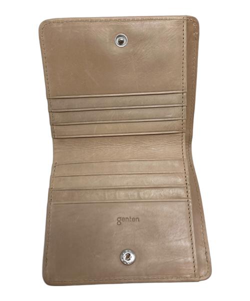 genten（ゲンテン）genten (ゲンテン) 2つ折り財布/フレスコ/44311-40 ベージュ サイズ:₋の古着・服飾アイテム