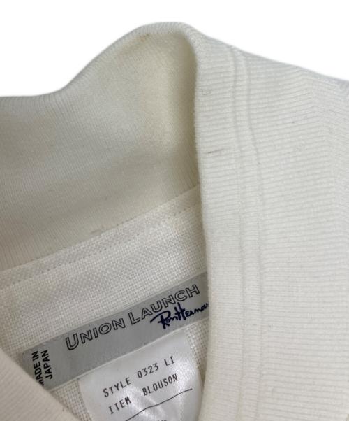 UNION LAUNCH（ユニオンランチ）UNION LAUNCH (ユニオンランチ) Ron Herman (ロンハーマン) 別注Linen Flight Jacket/3710400220 ホワイト サイズ:XSの古着・服飾アイテム