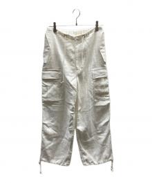 UNION LAUNCH×Ron Herman（ユニオンランチ×ロンハーマン）の古着「Linen Over All Pants / 3710600612」｜ホワイト