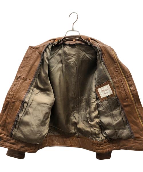 bahron（バーホン）bahron (バーホン) カウレザージャケット ブラウン サイズ:Mの古着・服飾アイテム