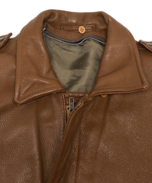 bahron（バーホン）bahron (バーホン) カウレザージャケット ブラウン サイズ:Mの古着・服飾アイテム