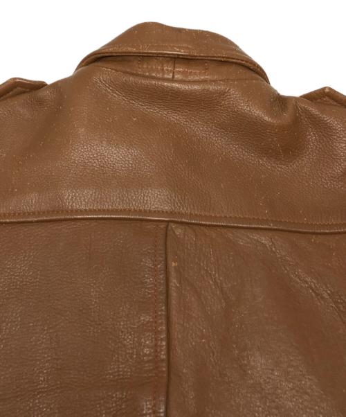 bahron（バーホン）bahron (バーホン) カウレザージャケット ブラウン サイズ:Mの古着・服飾アイテム