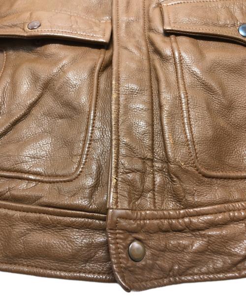 bahron（バーホン）bahron (バーホン) カウレザージャケット ブラウン サイズ:Mの古着・服飾アイテム
