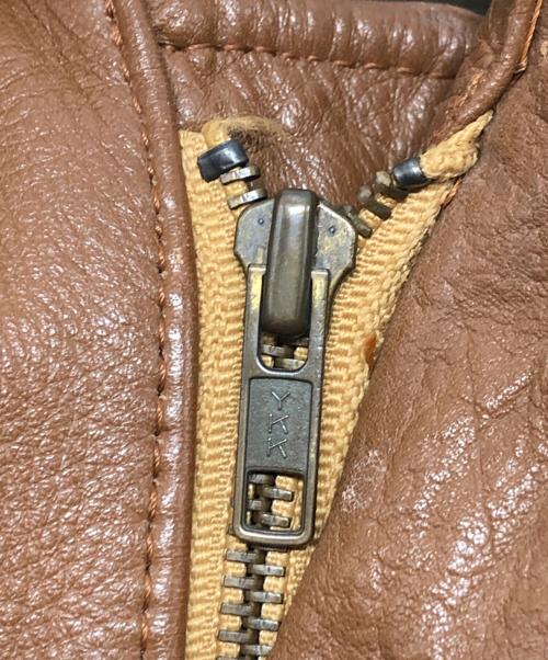 bahron（バーホン）bahron (バーホン) カウレザージャケット ブラウン サイズ:Mの古着・服飾アイテム