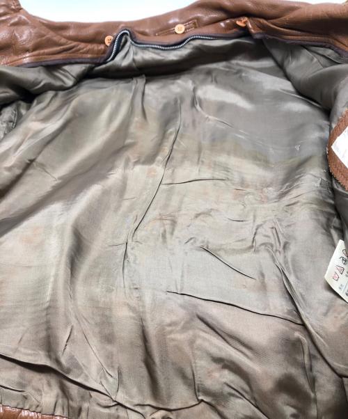 bahron（バーホン）bahron (バーホン) カウレザージャケット ブラウン サイズ:Mの古着・服飾アイテム