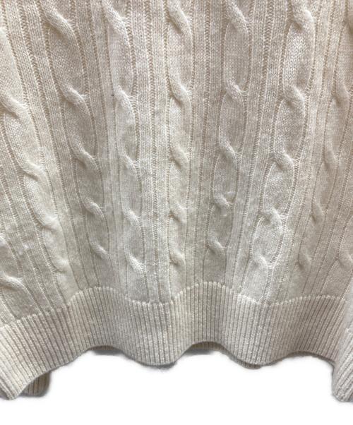 BOSS（ボス）BOSS (ボス) ウールカシミヤニット ホワイト サイズ:XLの古着・服飾アイテム
