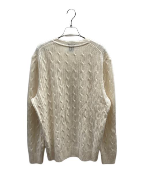 BOSS（ボス）BOSS (ボス) ウールカシミヤニット ホワイト サイズ:XLの古着・服飾アイテム