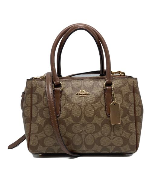 COACH（コーチ）COACH (コーチ) シグネチャー2WAYバッグ / F67027 ブラウンの古着・服飾アイテム