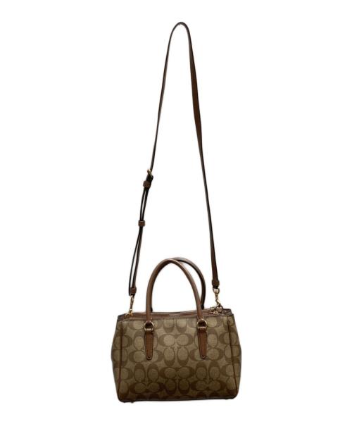 COACH（コーチ）COACH (コーチ) シグネチャー2WAYバッグ / F67027 ブラウンの古着・服飾アイテム