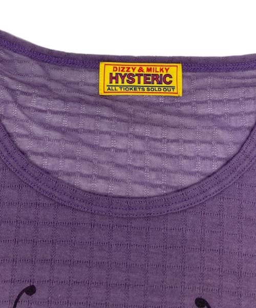 Hysteric Glamour（ヒステリックグラマー）Hysteric Glamour (ヒステリックグラマー) LAVITATED GIRL Tシャツ/01251CL05 パープル サイズ:Freeの古着・服飾アイテム
