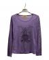 Hysteric Glamour（ヒステリックグラマー）の古着「LAVITATED GIRL Tシャツ/01251CL05」｜パープル
