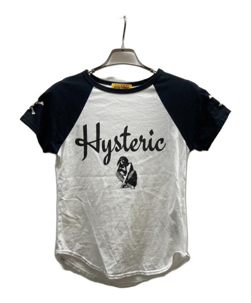 Hysteric Glamour（ヒステリックグラマー）Hysteric Glamour (ヒステリックグラマー) LOUNGE NYC Tシャツ/01241CT26 ホワイト×ブラック サイズ:Freeの古着・服飾アイテム