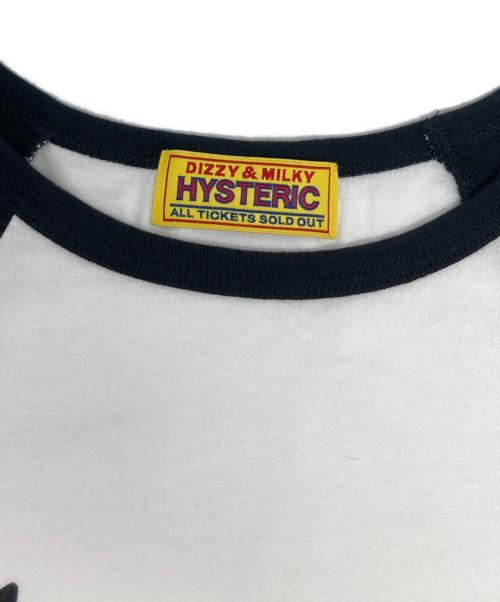 Hysteric Glamour（ヒステリックグラマー）Hysteric Glamour (ヒステリックグラマー) LOUNGE NYC Tシャツ/01241CT26 ホワイト×ブラック サイズ:Freeの古着・服飾アイテム