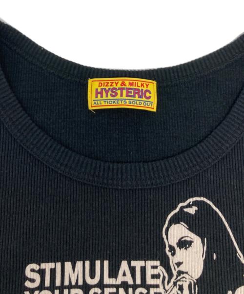 Hysteric Glamour（ヒステリックグラマー）Hysteric Glamour (ヒステリックグラマー) SMOKING GIRL チビTシャツ/01241CT22 ブラック サイズ:Freeの古着・服飾アイテム