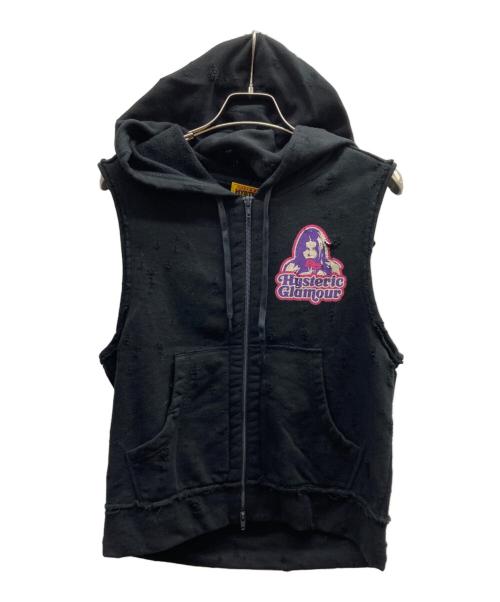 Hysteric Glamour（ヒステリックグラマー）Hysteric Glamour (ヒステリックグラマー) GIRLS TAKE OVERジップベスト/01251CF04 ブラック サイズ:Free 未使用品の古着・服飾アイテム