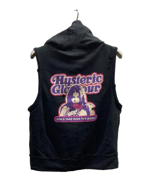 Hysteric Glamour（ヒステリックグラマー）Hysteric Glamour (ヒステリックグラマー) GIRLS TAKE OVERジップベスト/01251CF04 ブラック サイズ:Free 未使用品の古着・服飾アイテム