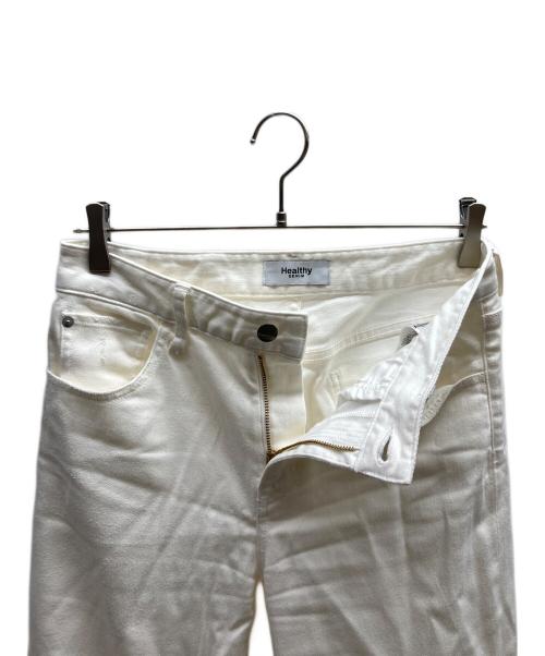 Healthy DENIM（ヘルシーデニム）Healthy denim (ヘルシーデニム) SLOBE IENA別注Quicheデニムパンツ ホワイト サイズ:24の古着・服飾アイテム