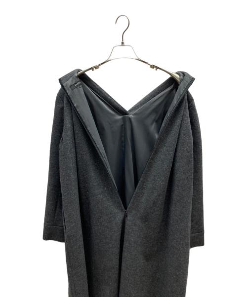 UNTITLED（アンタイトル）UNTITLED (アンタイトル) ツィード Vネック ワンピース / BD153-59605JJ グレー サイズ:4の古着・服飾アイテム