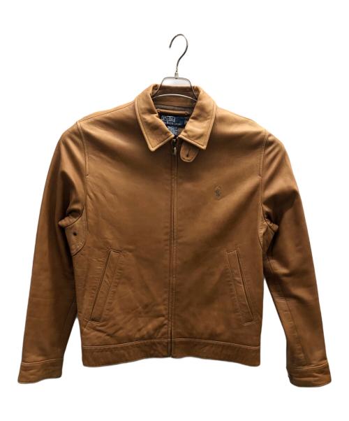 POLO RALPH LAUREN（ポロ・ラルフローレン）POLO RALPH LAUREN (ポロ・ラルフローレン) ラムレザースウィングトップ キャメル サイズ:Sの古着・服飾アイテム