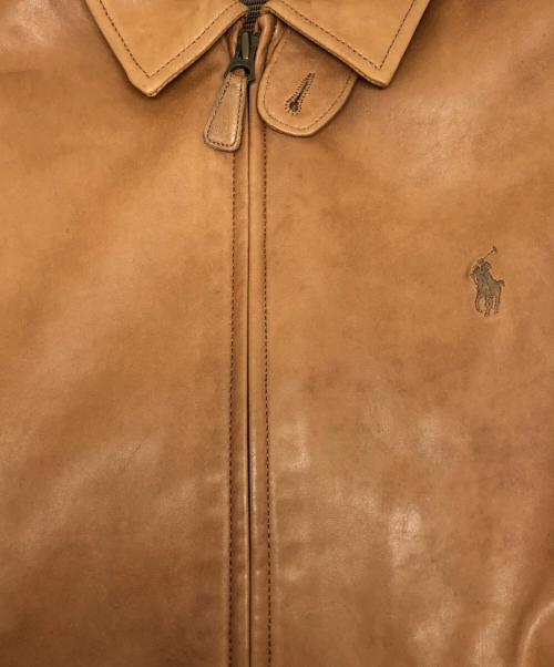 POLO RALPH LAUREN（ポロ・ラルフローレン）POLO RALPH LAUREN (ポロ・ラルフローレン) ラムレザースウィングトップ キャメル サイズ:Sの古着・服飾アイテム