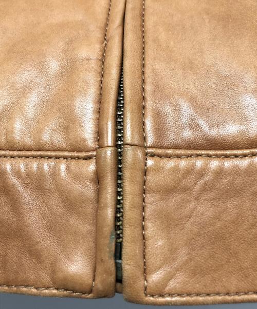 POLO RALPH LAUREN（ポロ・ラルフローレン）POLO RALPH LAUREN (ポロ・ラルフローレン) ラムレザースウィングトップ キャメル サイズ:Sの古着・服飾アイテム