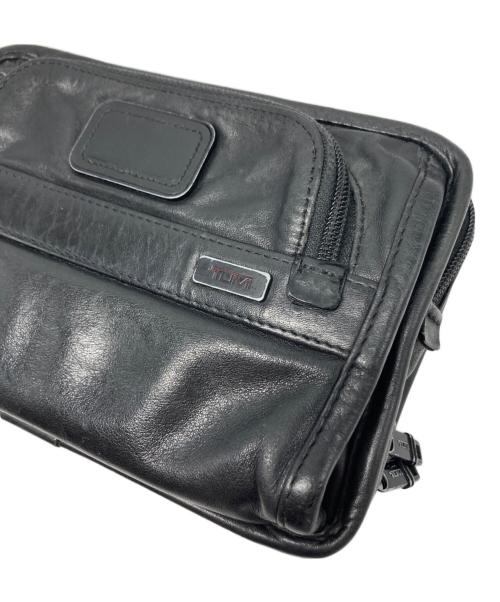 TUMI（トゥミ）TUMI (トゥミ) オーガナイザー レザーセカンドバッグ/92104DH ブラック サイズ:₋の古着・服飾アイテム