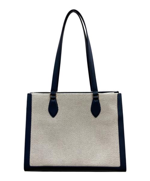 Kate Spade（ケイトスペード）Kate Spade (ケイトスペード) エリーグランドスラムラージトート/KF512 ベージュ×ネイビー サイズ:₋の古着・服飾アイテム