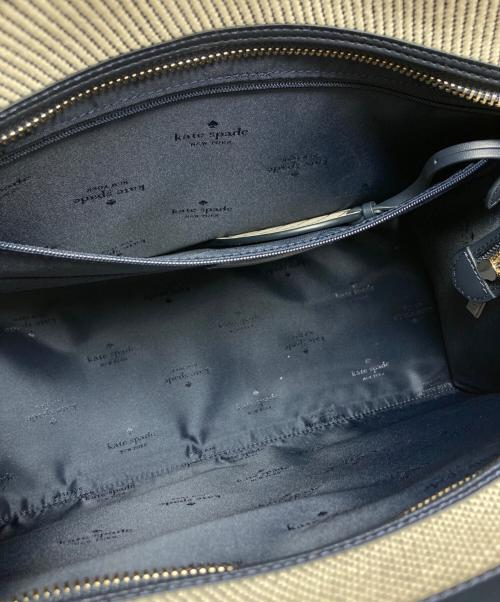 Kate Spade（ケイトスペード）Kate Spade (ケイトスペード) エリーグランドスラムラージトート/KF512 ベージュ×ネイビー サイズ:₋の古着・服飾アイテム