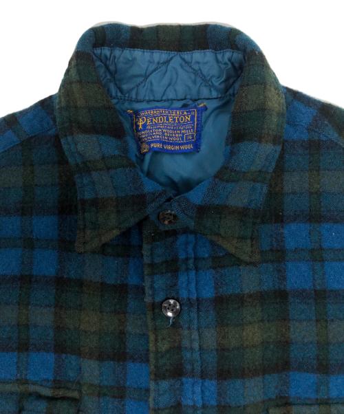 PENDLETON（ペンドルトン）PENDLETON (ペンドルトン) チェックシャツ グリーン×ブルー サイズ:16の古着・服飾アイテム