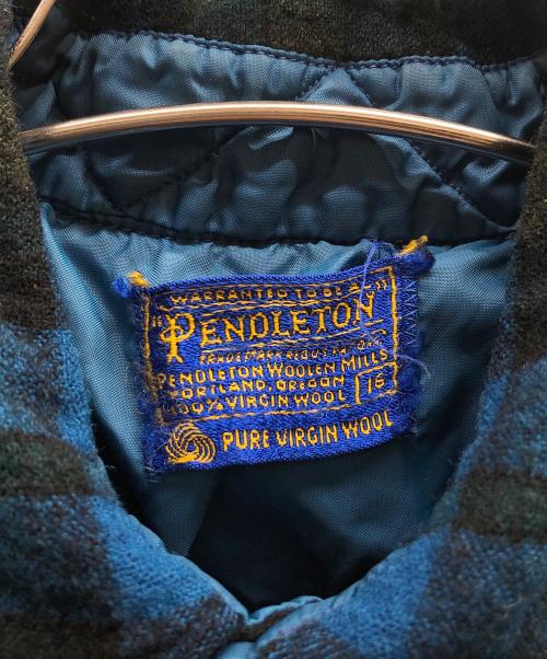 PENDLETON（ペンドルトン）PENDLETON (ペンドルトン) チェックシャツ グリーン×ブルー サイズ:16の古着・服飾アイテム