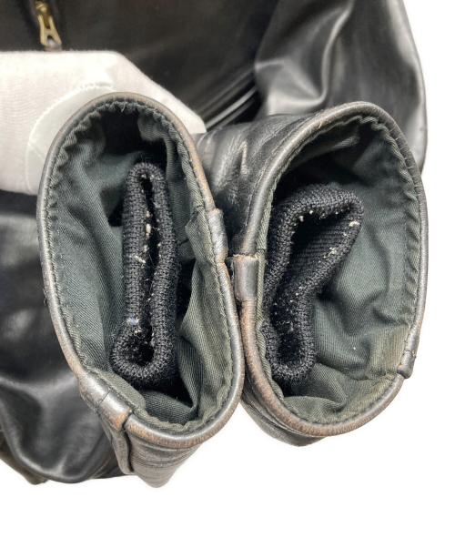 Aero LEATHER（エアロレザー）Aero LEATHER (エアロレザー) ホースハイドハーフベルトレザージャケット ブラック サイズ:38の古着・服飾アイテム