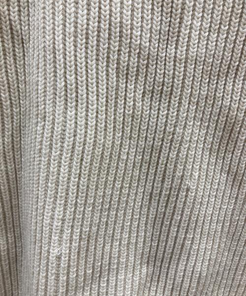 AURALEE（オーラリー）AURALEE (オーラリー) リブニットセーター/ABAP02RK ベージュ サイズ:3の古着・服飾アイテム