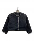 styling/スタイリング）の古着「ツイードミニ丈ジャケット/16WFJ224066」｜ブラック