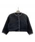 styling/（スタイリング）の古着「ツイードミニ丈ジャケット/16WFJ224066」｜ブラック