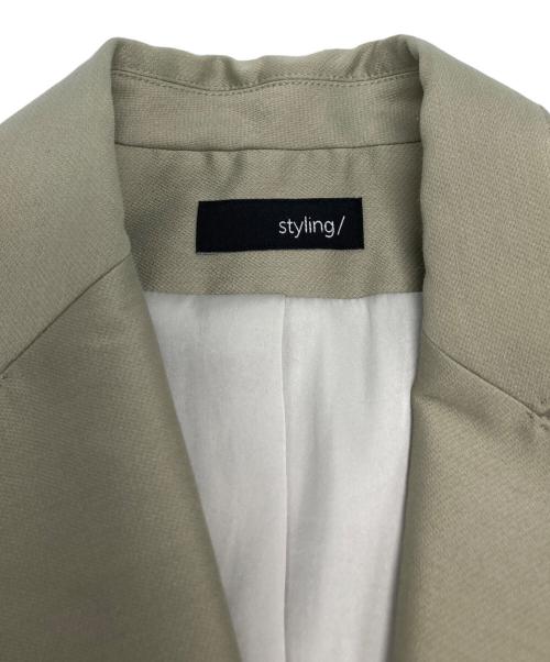 styling/（スタイリング）styling/ (スタイリング) ダブルブレストテーラードジャケット/16WFJ221004 ピンクの古着・服飾アイテム