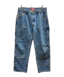 SUPREME（シュプリーム）の古着「ダブルニーペインターデニムパンツ」｜インディゴ