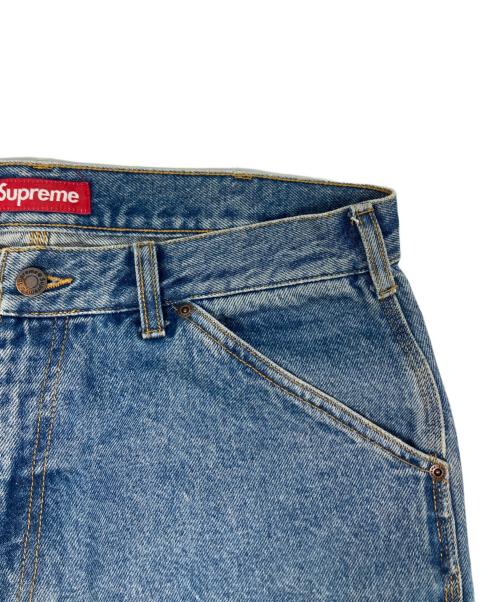 SUPREME（シュプリーム）SUPREME (シュプリーム) ダブルニーペインターデニムパンツ インディゴ サイズ:81cm (W32)の古着・服飾アイテム
