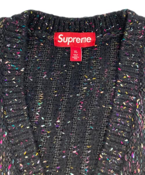 SUPREME（シュプリーム）SUPREME (シュプリーム) Confetti Cardigan ネイビー サイズ:XLの古着・服飾アイテム