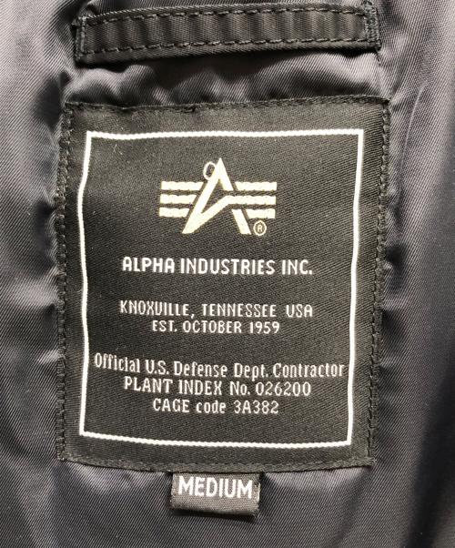 ALPHA INDUSTRISE（アルファ・インダストリーズ）ALPHA INDUSTRISE (アルファ・インダストリーズ) N-3Bフライトジャケット ブラック サイズ:Mの古着・服飾アイテム